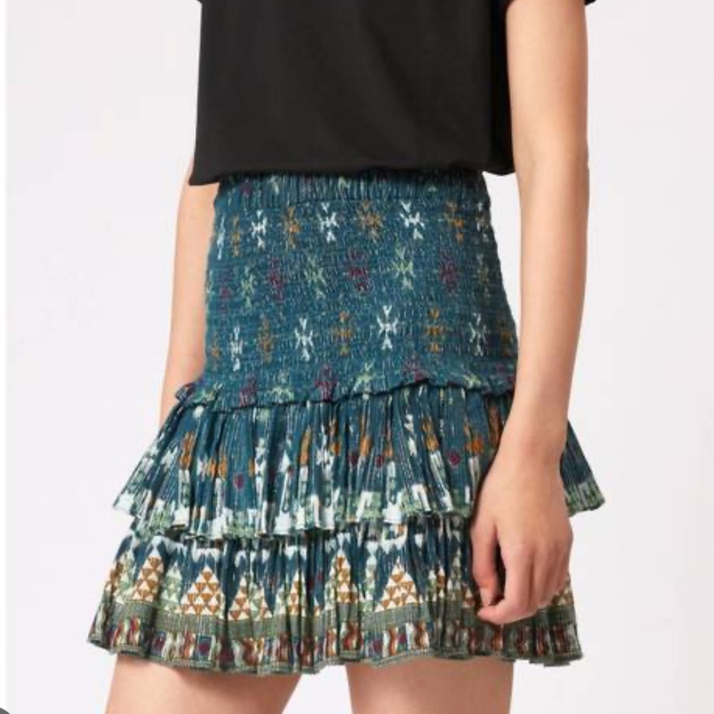 Isabel Marant Blue Metallic Naomi Skirt